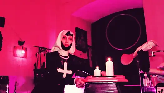 Mistress Eva Latex nun fetish goddess dominatrix milf bdsm femdom solo hot