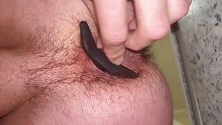 An experienced guy, opens his ass and it turns out to be a prolapse.