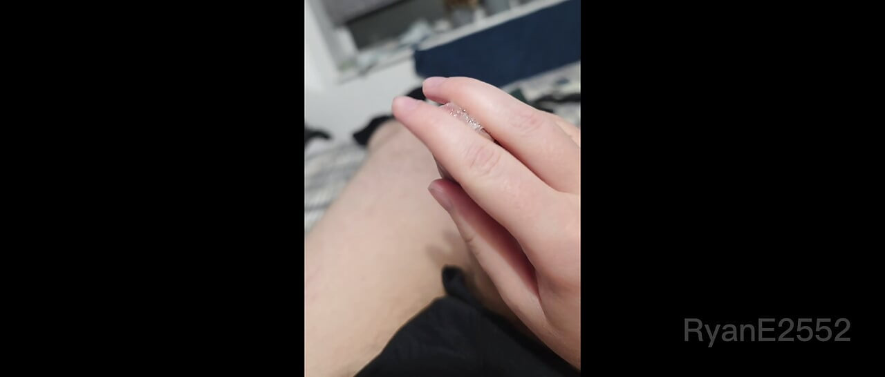 This thong got this big dick British twink horny
