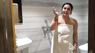 Desi MILF Fuck with Step Son Sucking Big Dick Deeply Throat the Pink Pussy Doggy Style