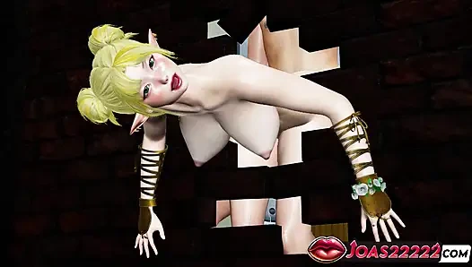 Peri emy si cewek hot rambut pirang lagi asik ngentot gaya doggy sampai lubangnya menganga lebar sambil berpose posisi misionaris