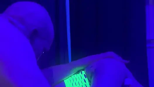 Sneaking Slut Takes Huge Cock