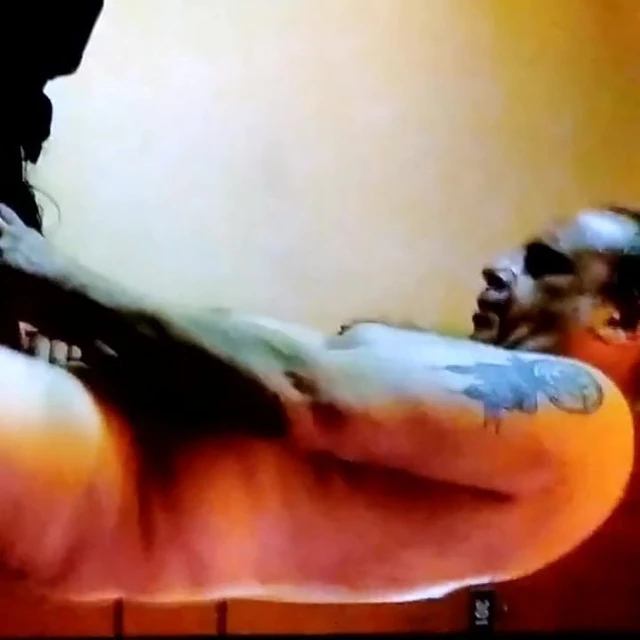 Bucknaked getting sucked off by slave sissy