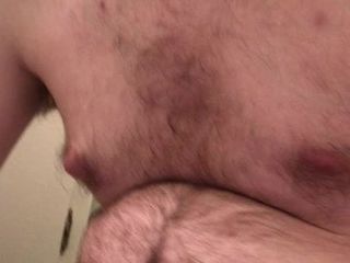 Chubby man jerking off