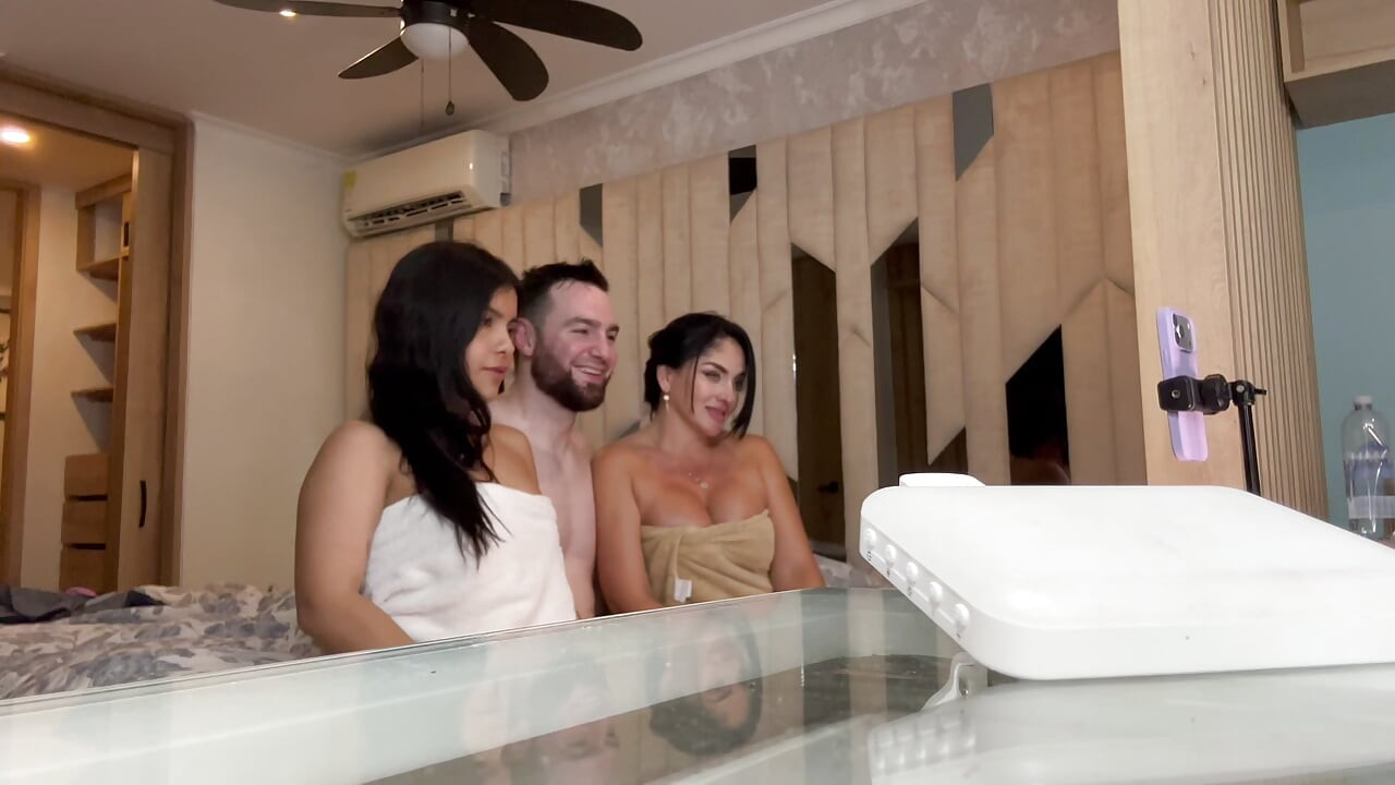 Bastidores com Camila Henao, Stella Osorio e Andres Acosta