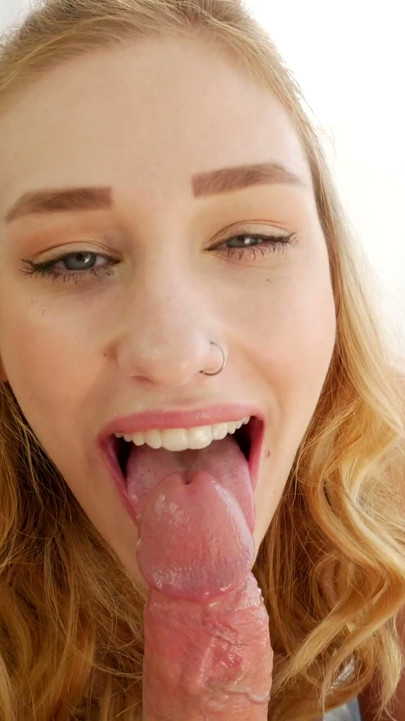 My Teen Blonde Stepdaughter Kasey Miller Deepthroats and Swallows Cum