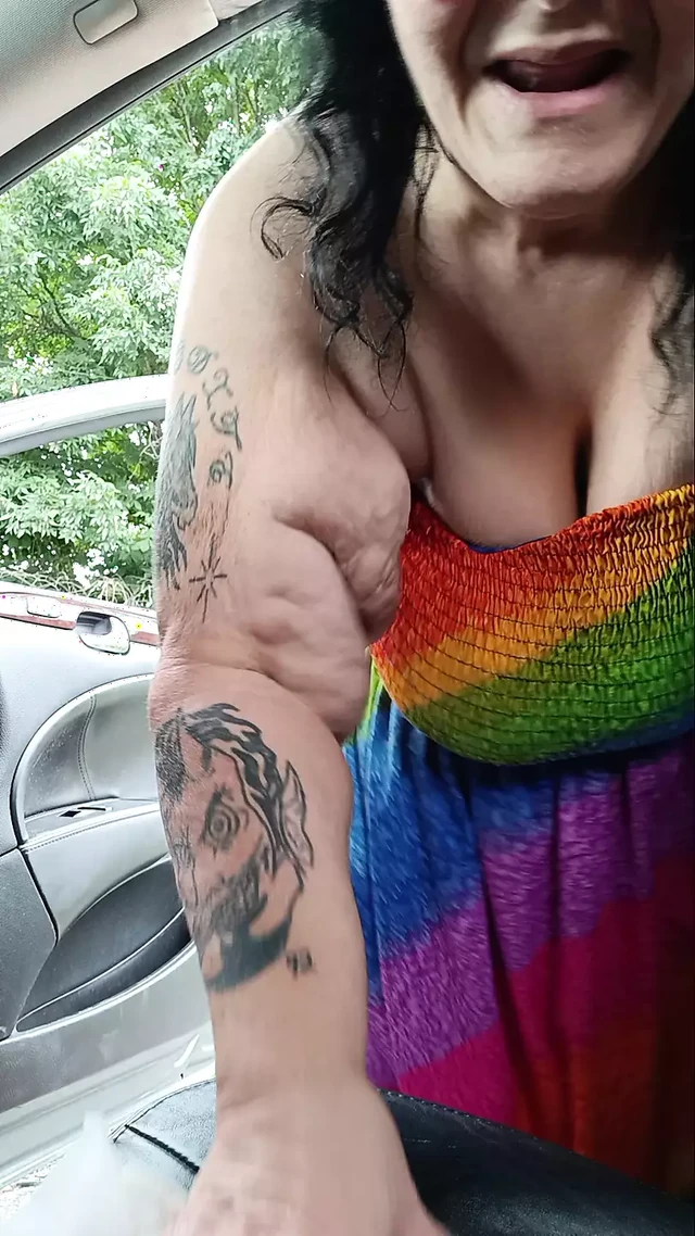 At the Car Wash This Freak Gets Hot He Bends Her Over N Cumm All Over Her Ass Anybody See?