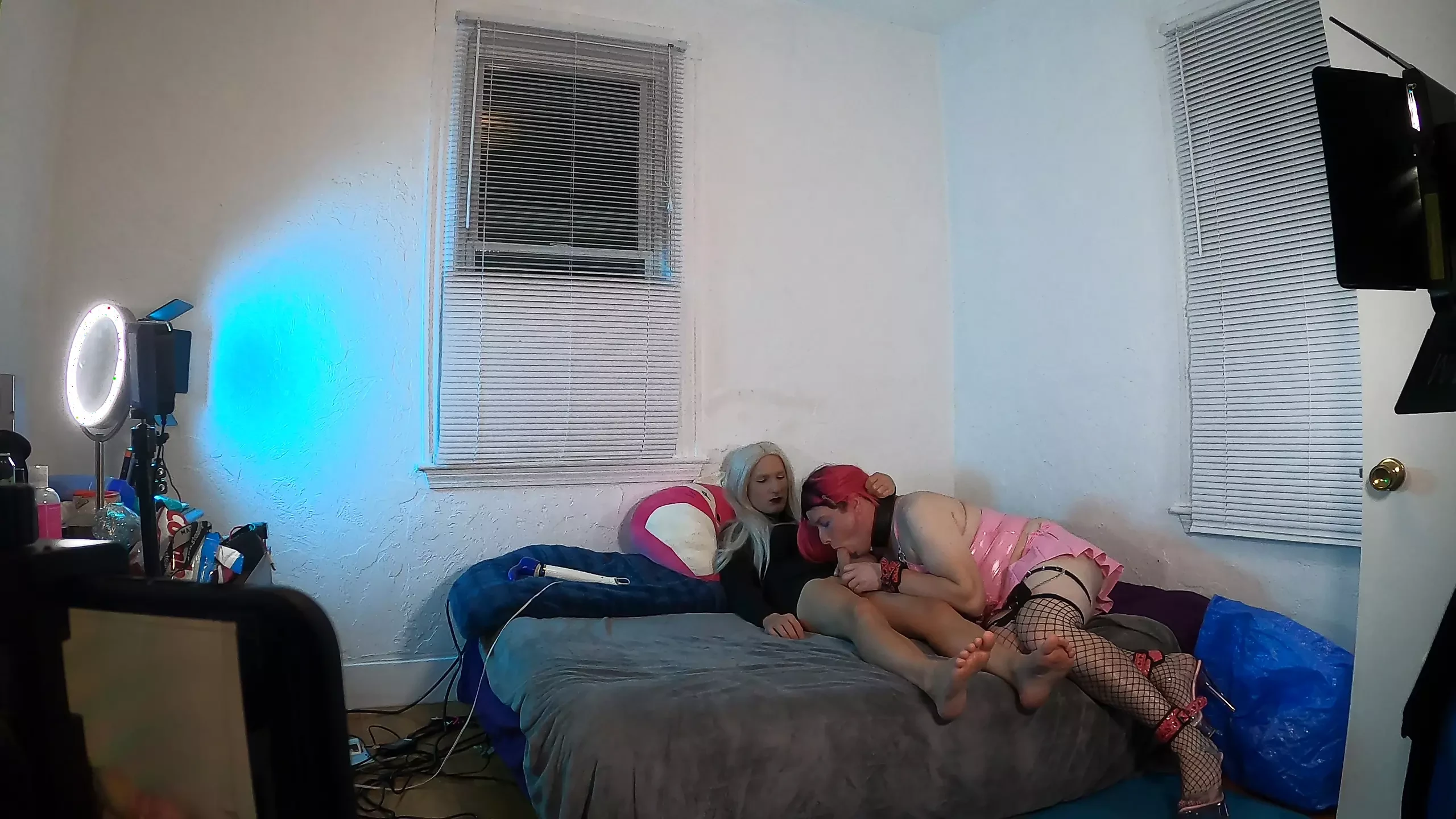 Trans Kelsey Masters Sucking Huge Trans Cock