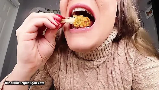 Miss whitney morgan: Gebratenes huhn isst Asmr