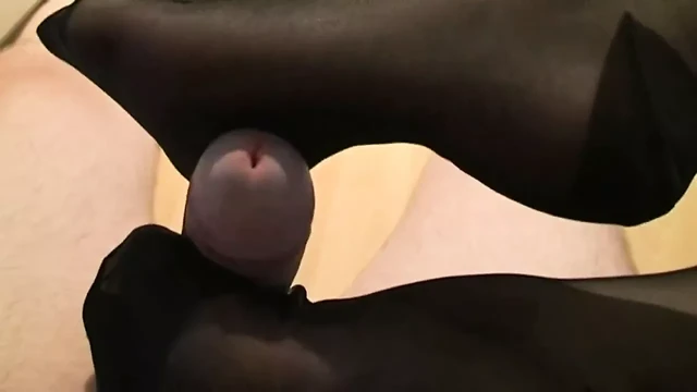 Hot Stockings POV Footjob