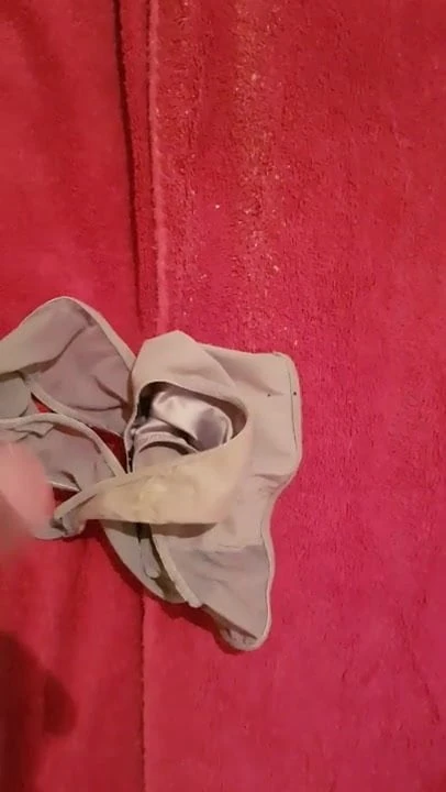 Nice cumming over thong