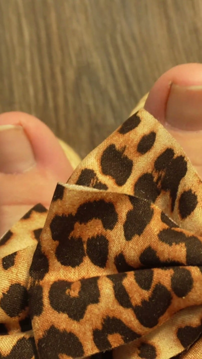 Feet in New Sandals with Slow Walking and Foot Close-ups