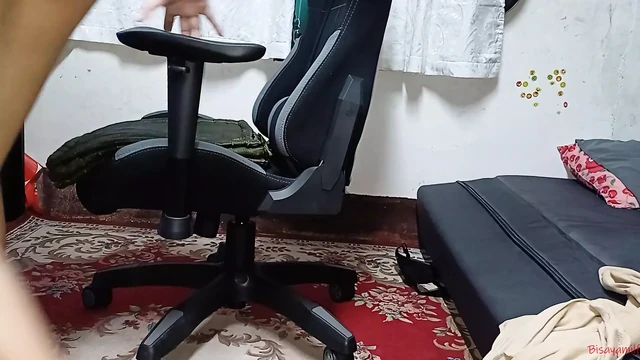 She moans very load, we might get caught outside