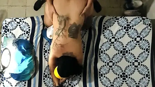 Multiorgasmic Stepsister Has Several Squirts While Being Fucked on All Fours