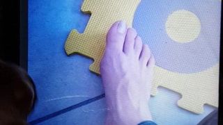 Friend's feet cum tribute