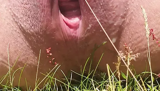 Toying To Orgasm Outdoors
