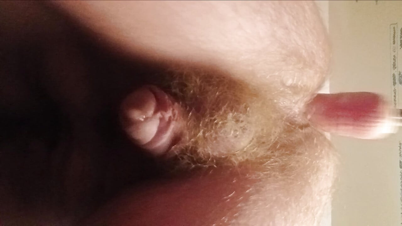 Ass getting fucked by fuck machine while dripping