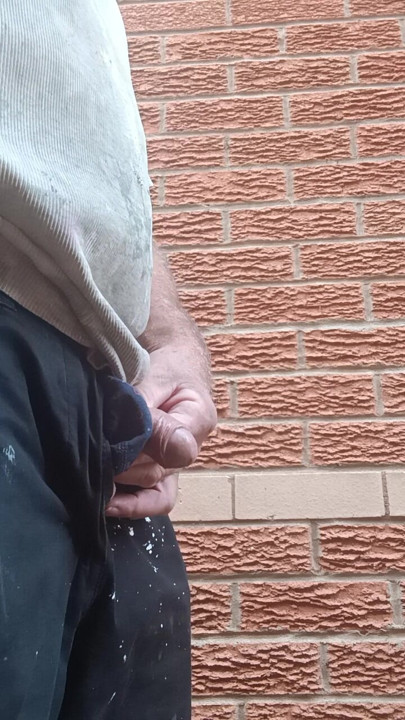 Polla suave al aire libre en un día frío