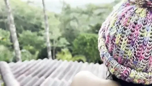 Having orgasm with the view