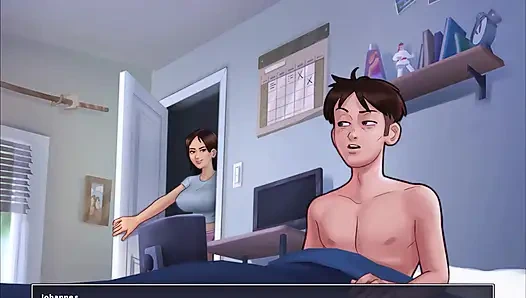 Summertime saga: Jenny fickte mich endlich vor der webcam