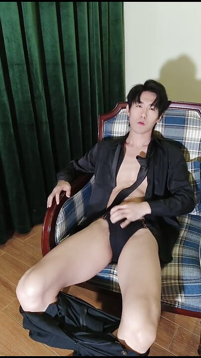 Formal leather shoes and stockings, smoking, flirtatious talk