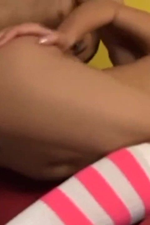 Unexpected Huge Dick Stretched Teen Brunette Pussy