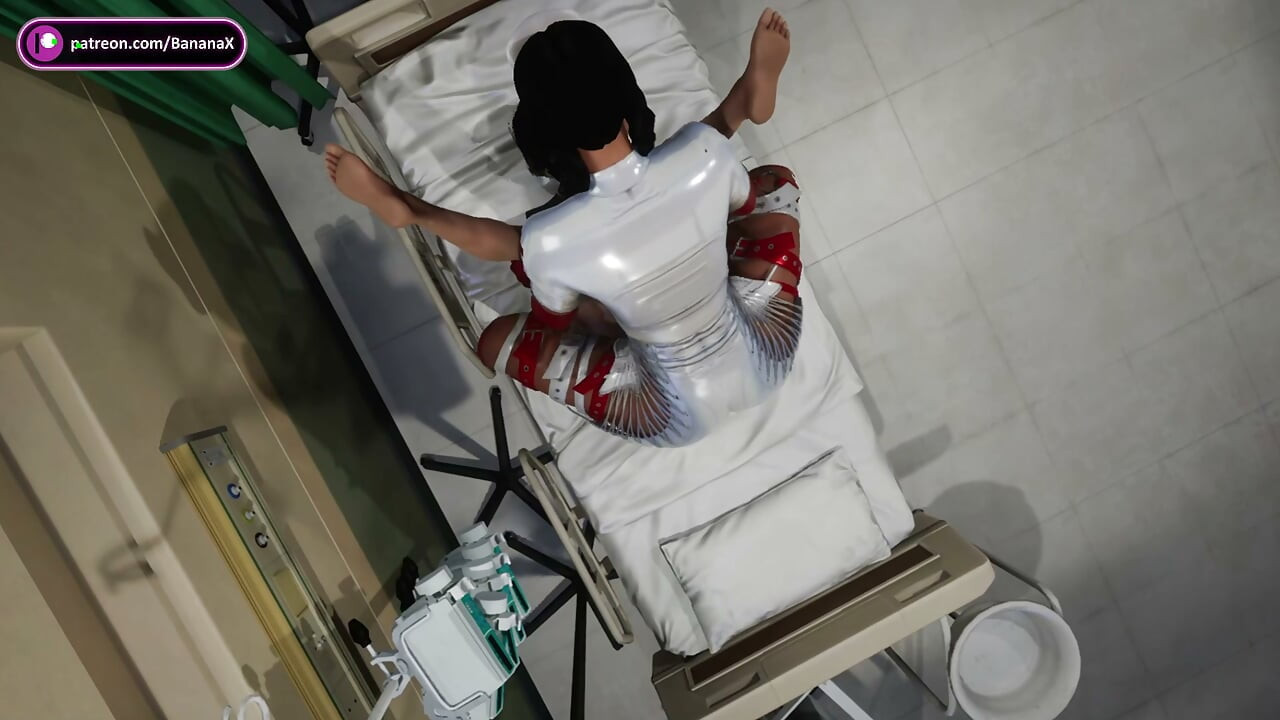 Futa Nurse Treats Patient with Her Cock