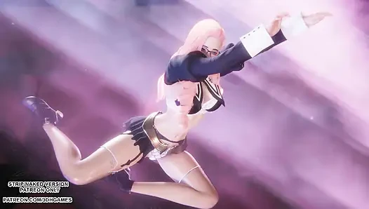 MMD Love It - Seraphine Sexy Kpop Dance League of Legends Hentai Uncensored 4K 60FPS