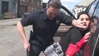 Brunette Ass Fucked By Horny Cop