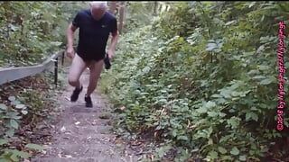 Naturist Stairs on Forest Mountain