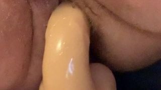 I fuck my ass with my wives dildo