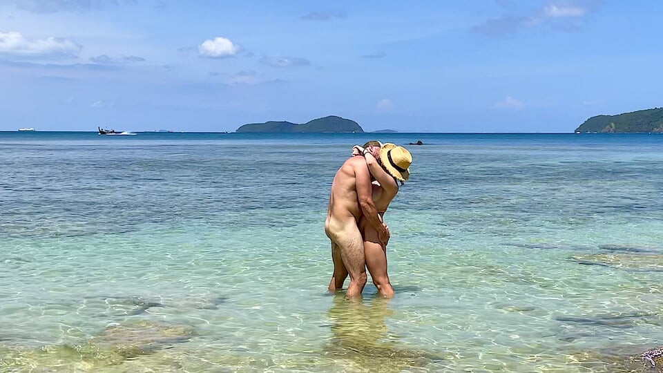 We Skinny Dipped and Fucked All Day on a Beach in Thailand - Real Amateur Sex
