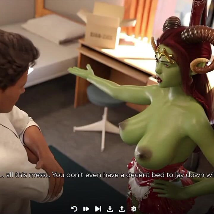 Evil Succubus Is Horny and Wants Me to Grab Her Tail and Fuck Her Hard!!