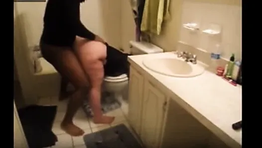 Huge white step mom bbw ass get fucked in bathroom