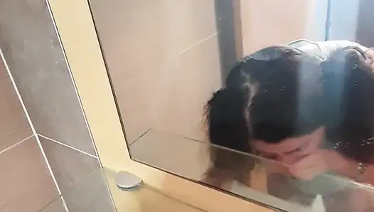 Stupid Stepdaughter Brushes Her Teeth with Cum, Stepdaddy Cheated Her