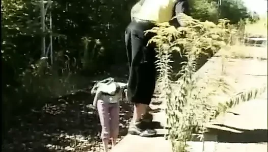 Lovemaking porn video – Incredible fuck in a park of a busty German eager for cock