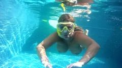 Bài học lặn Mauritius trong hồ bơi