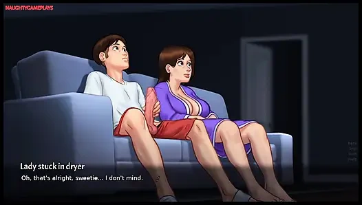 Summertime Saga Part 25 By DarkCookie - MILF Stepmom Helps Pervert Masturbate, MILF Pussy Fingering