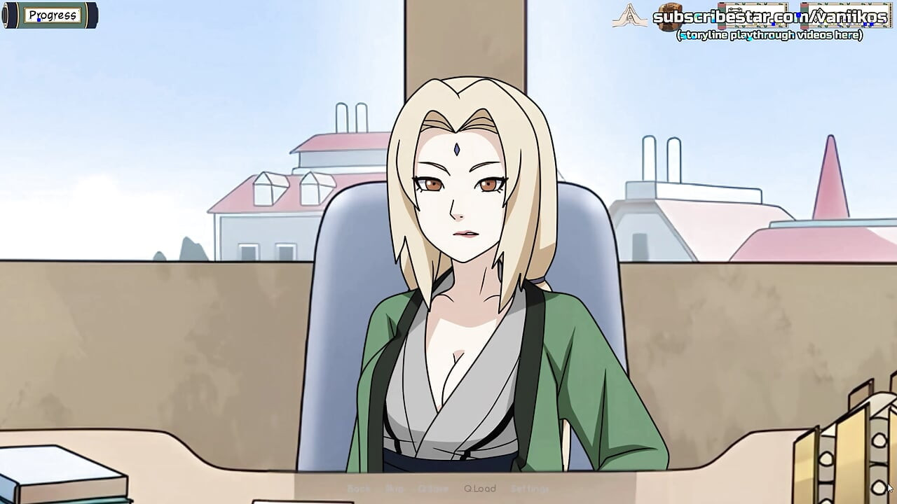 Naruto: Kunoichi Trainer - blond milf Tsunade With duże cycki twarz jebanie głębokie gardło, cipki seks i gorący anal jebanie z kremówka