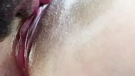Lick My Pussy until I Cum. Female Orgasm. Throbbing Clitoris. Close-up.