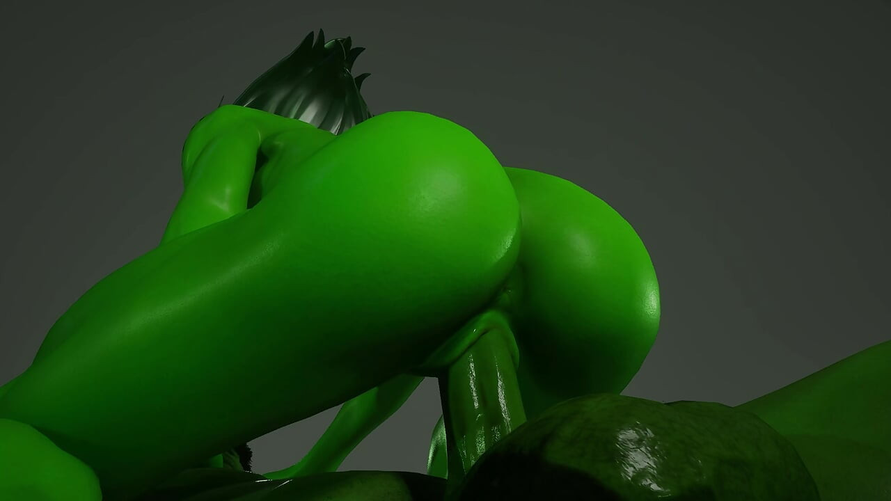 Hulk, Hulk'ın götünü parçalıyor (Jennifer Walters)
