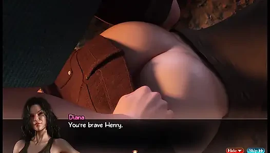 Treasure of Nadia - 37&38 - gameplay - role play - pussy rub while standing , massage and face sitting
