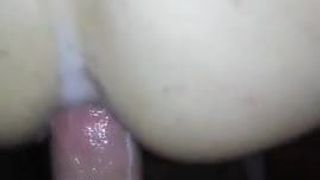 Huge cock creampie skinny ass