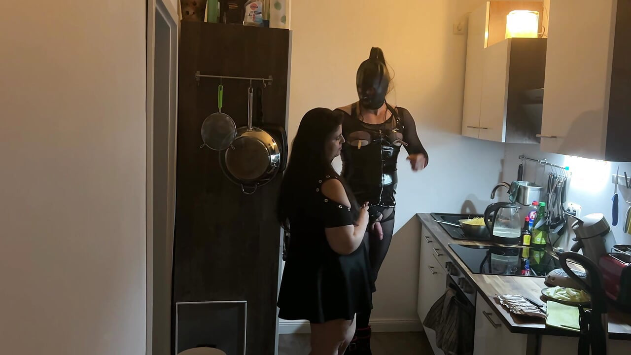 Fetish Lofts Cooking Session with TV Slave Part 2-4.