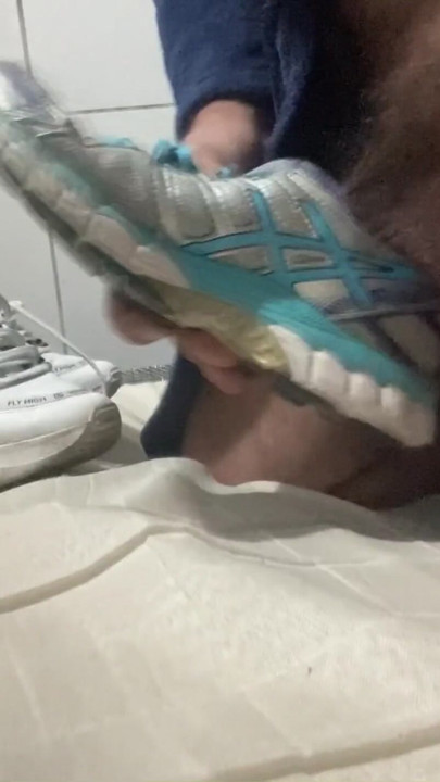 Fucking up my women's sneakers | Clip 1