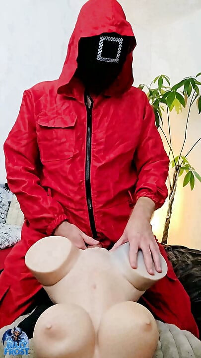Squid Game Masturbation - Doll Fuck & Big Load