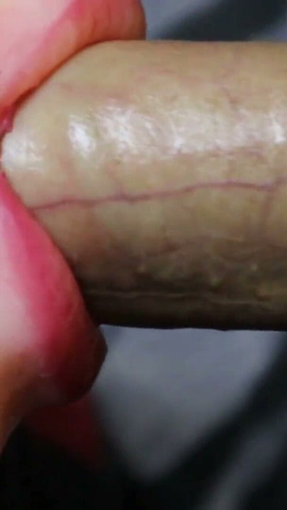 very close-up of plunging a penis into a wet mouth | Clip 1