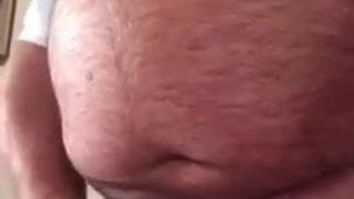 fat step dad cums