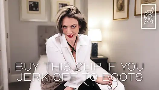 Çizmelere mastürbasyon yaparsan bu klibi al