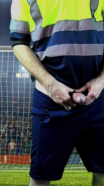Epic moment from "Horny Goalie Sprays The Champagne Of Masculinity During Big Match"